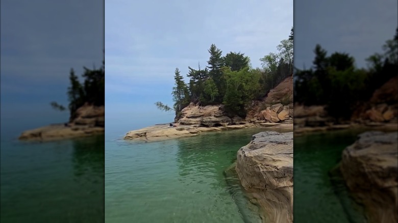 a view of Big Star Cove on Lake Superior