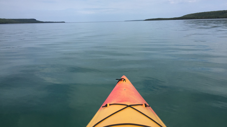 Kayaking on Lake Huron