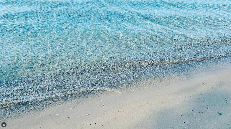 The clear water of Crystal Lake, MI