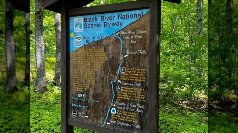 Black River Scenic Byway map