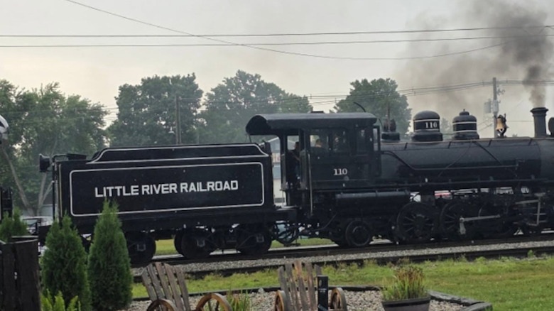 The Little River Railroad steam train in Michigan
