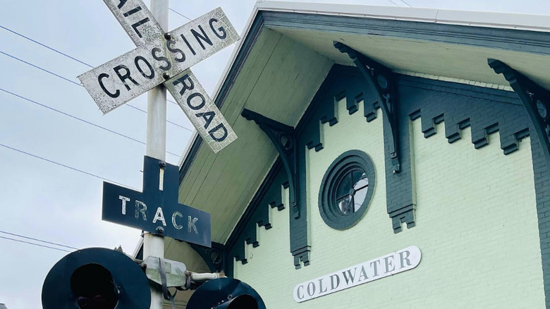 The train station in Coldwater, Michigan