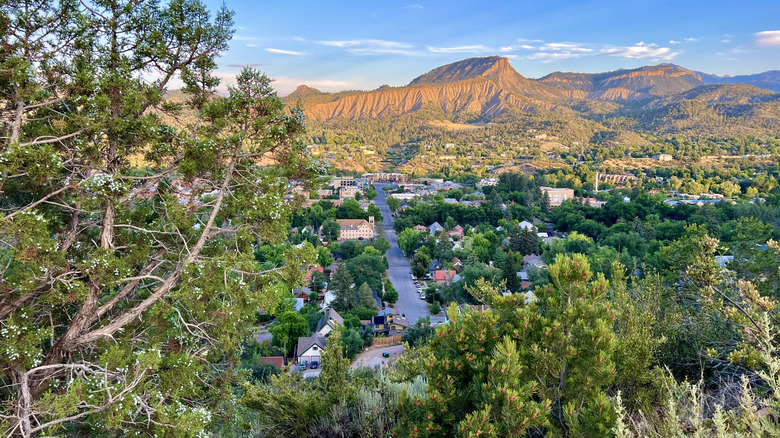 View overlooking the town of Durango