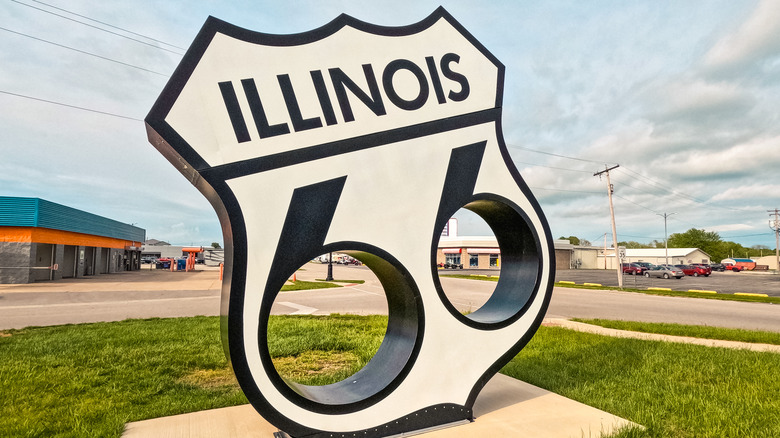 Route 66 Illinois sign