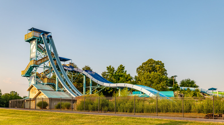 Outdoor water slides in Branson, Missouri