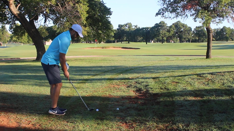 Man golfing at John Conrad Regional Golf Course
