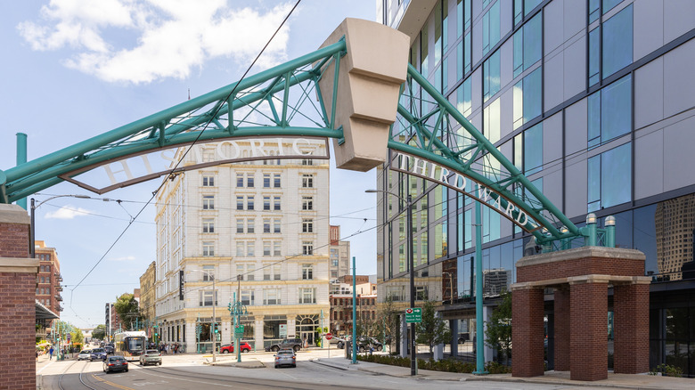 Busy street in Historic Third Ward of Milwaukee