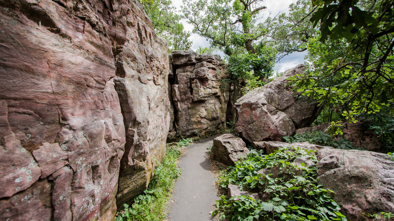 The circle trail at Pipestone National Monument, Minnesota