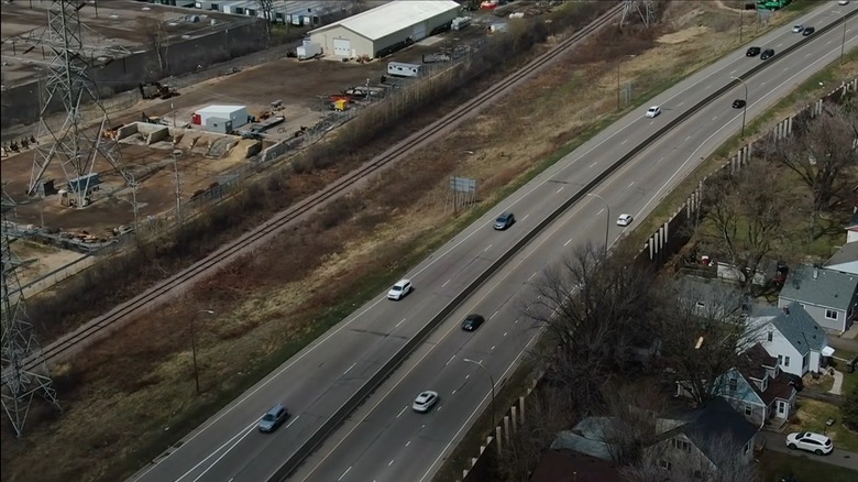 Aerial view of Highway 280, Minnesota