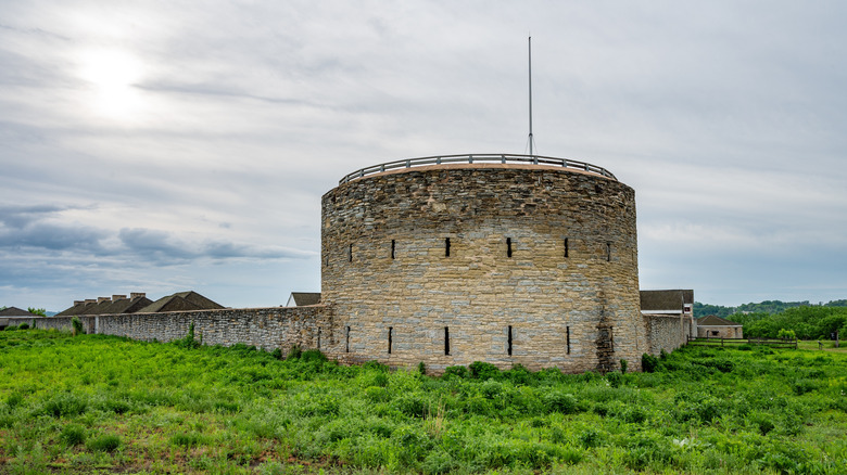 The Round Tower at Historic Fort Snelling in Minnesota