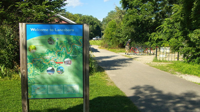 Root River State Bike Trail in Lanesboro, Minnesota