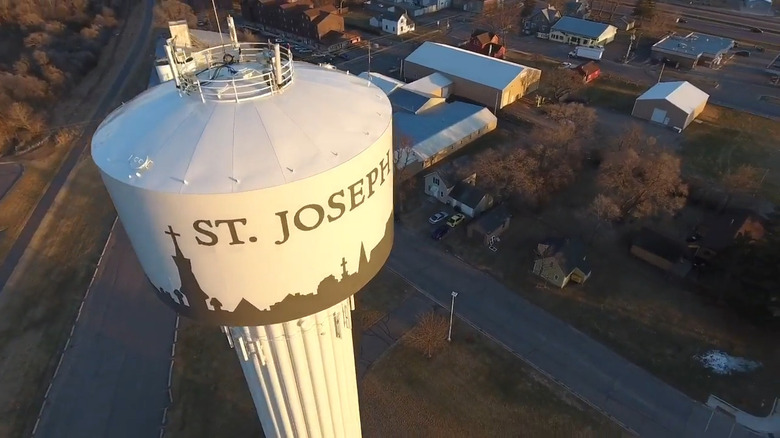 The water tower in St. Joseph