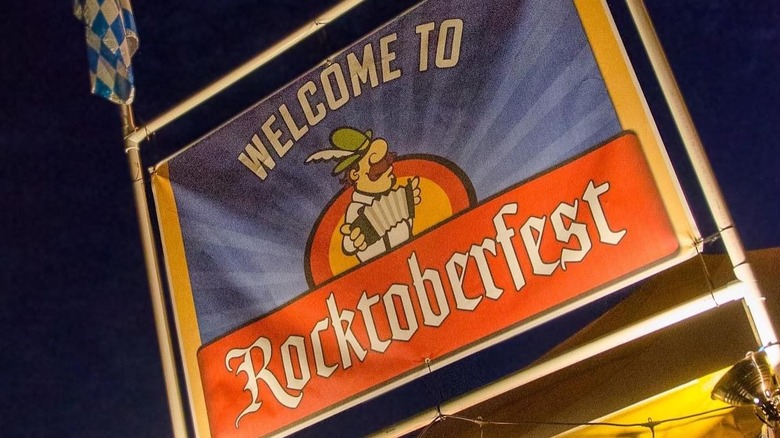Rocktoberfest sign in Joetown