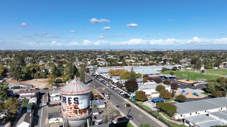 Aerial view of Ceres, California