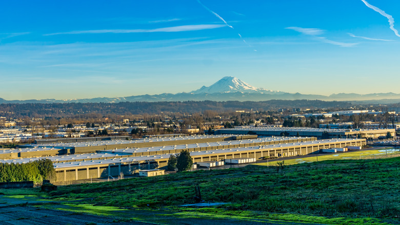 Aerial view of Tukwila, Washington