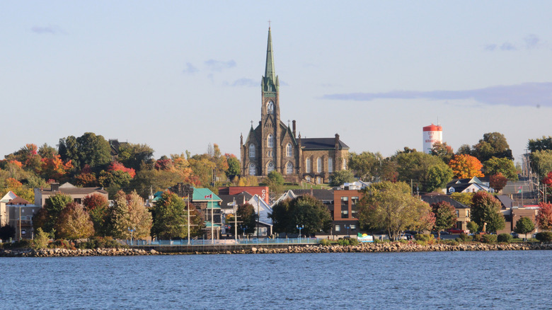 View of Miramichi, New Brunswick, from the water