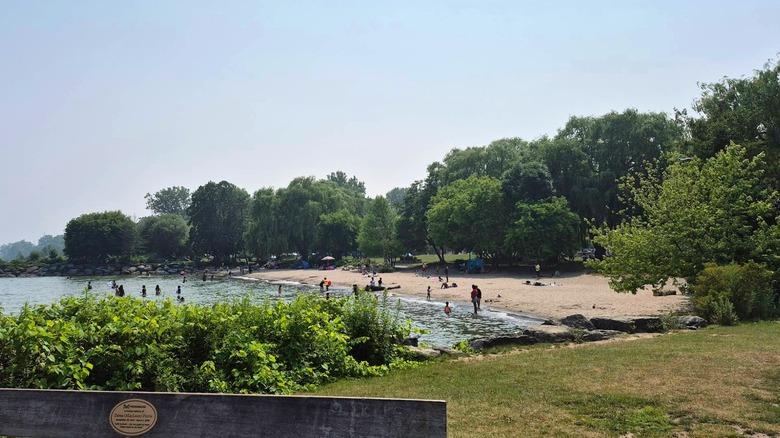 Beach in Jack Darling Memorial Park, Mississauga, Ontario, Canada
