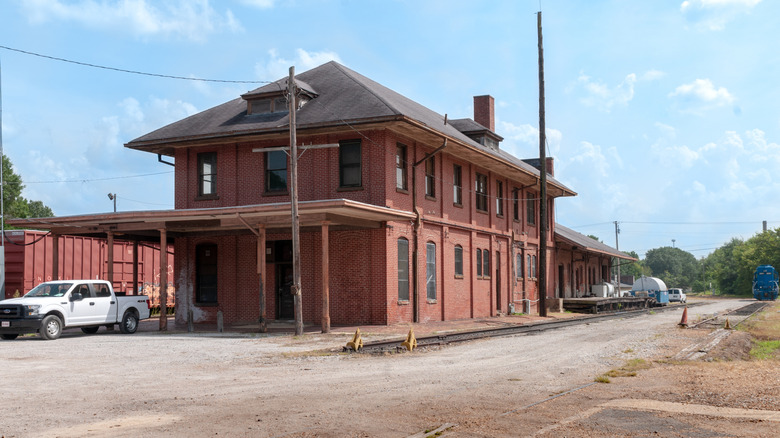 An old trains station in Greanda, Mississippi