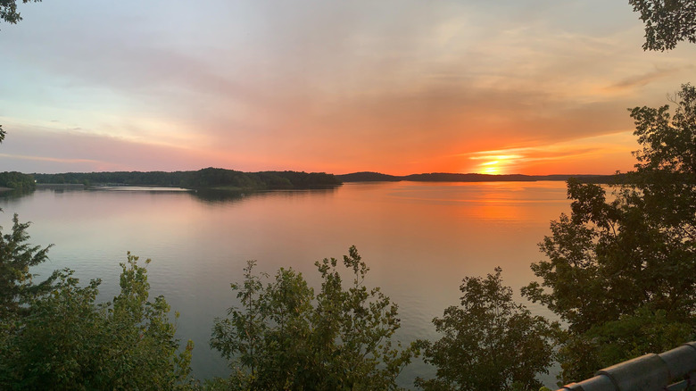 Lake Wappapello State Park during sunset