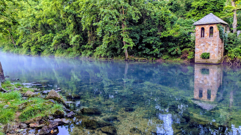 The crystal blue waters of Bennett Spring State Park