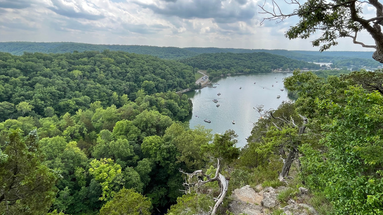 Overhead view of the Ha Ha Tonka State Park