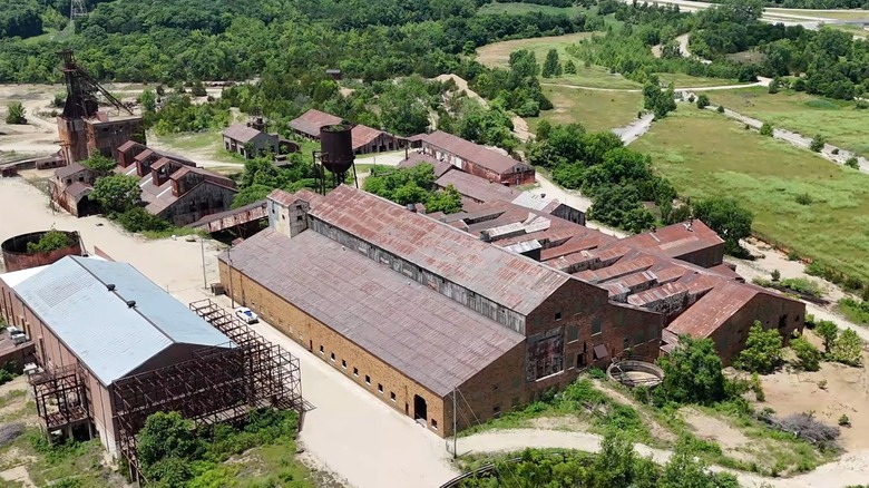 Aerial view of Missouri Mines State Historic Site