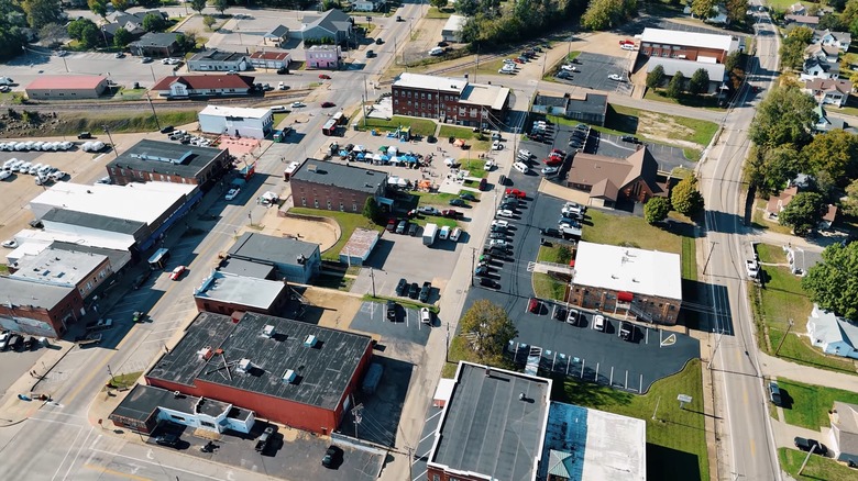 Aerial view of Park Hills, Missouri