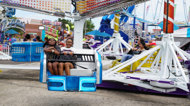Carnival rides at Missouri State Fair