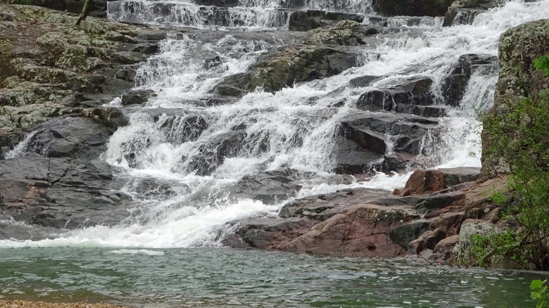 Rocky falls in Winona, Missouri