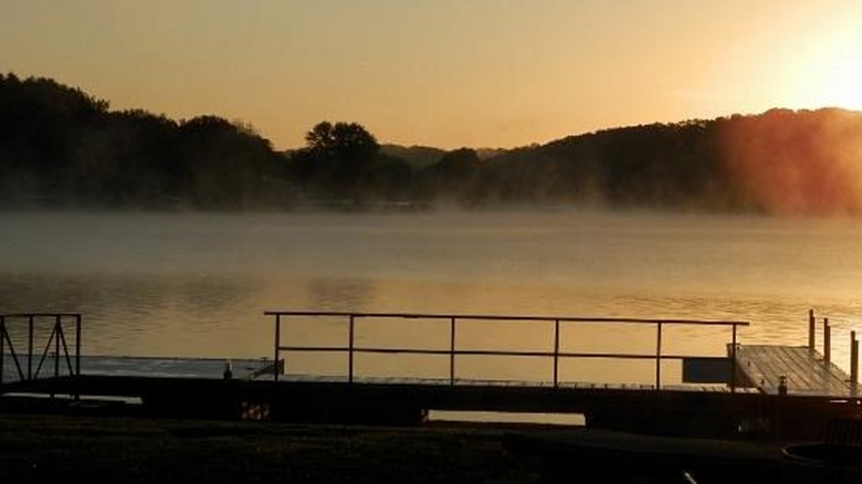 Sunset over Lake of the Ozarks from Gravois Mills