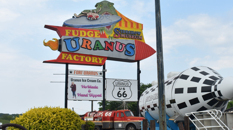 Uranus Fudge Factory, a roadside attraction just outside Fort Leonard Wood
