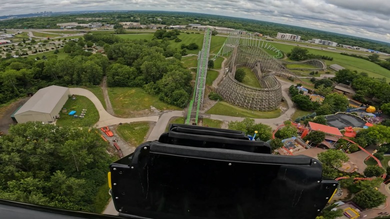 Aerial view of Worlds of Fun from MAMBA