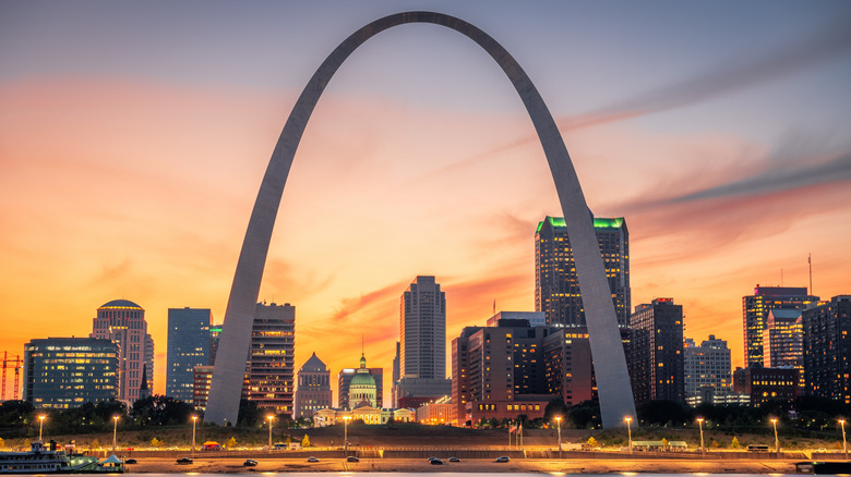 The Gateway Arch in St. Louis, Missouri
