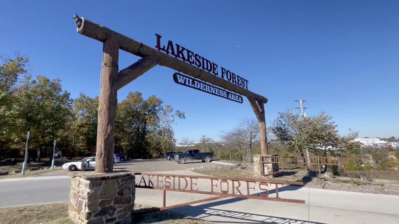 Entrance of Lakeside Forest Wilderness Area in Branson, Missouri
