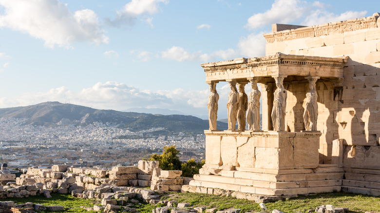 Caryatids at the Erechtheion, Athens, Greece