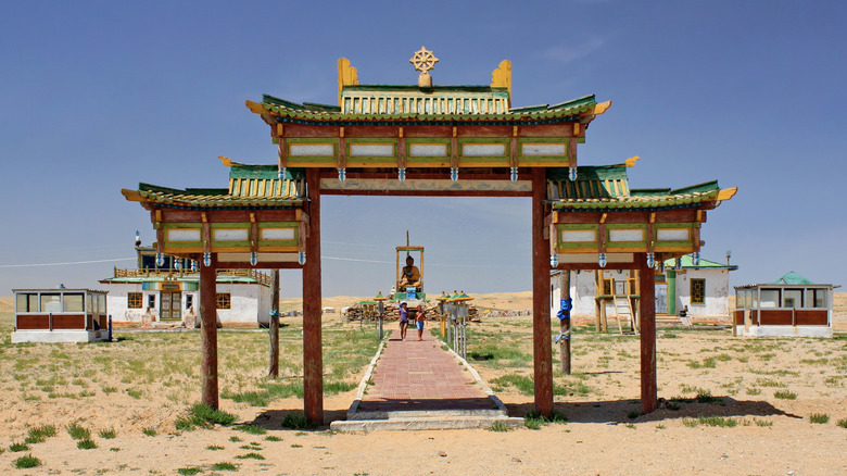 Khamar Monastery in the Gobi Desert