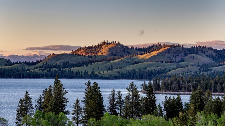 Wild Horse Island visible from Flathead Lake near Polson