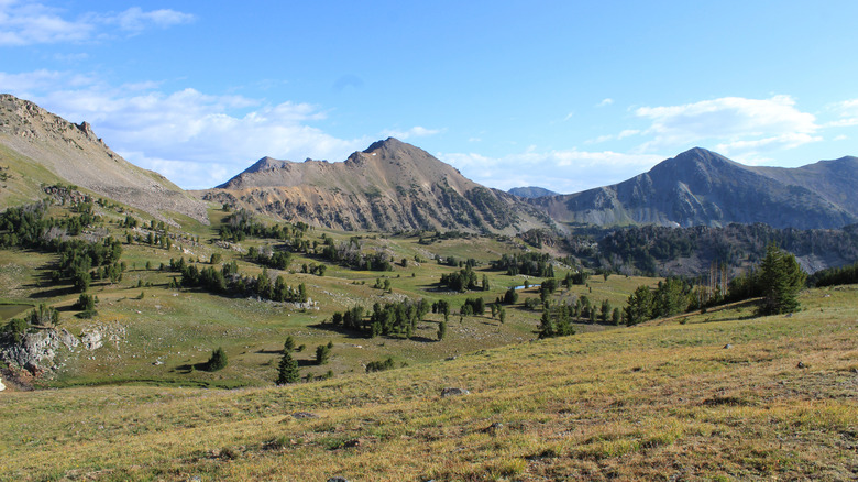 Hills and mountain summits in the Beaverhead-Deerlodge National Forest