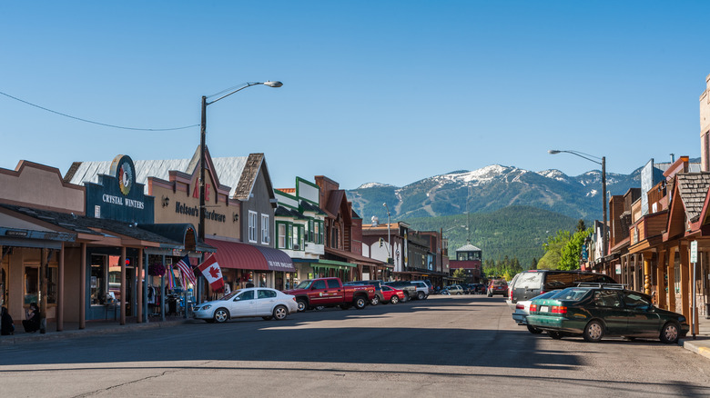 Whitefish downtown street