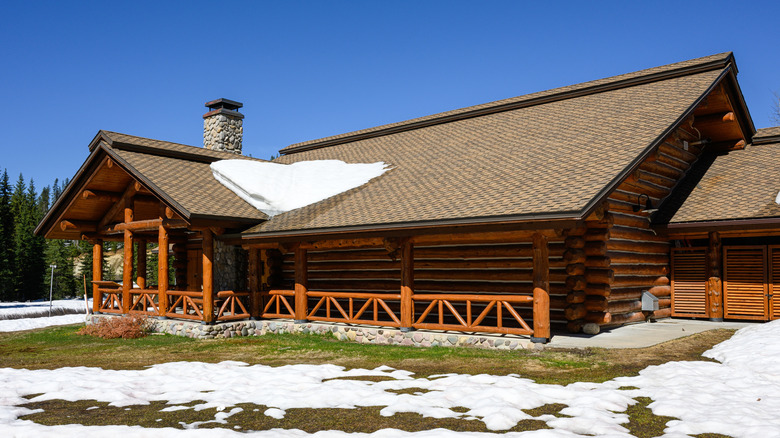 the Lolo Pass Visitors Center in May