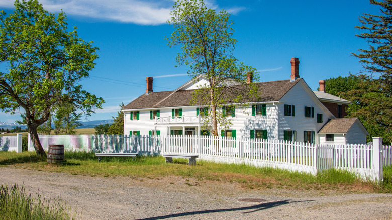 the Grant-Kohrs Ranch, a National Historic Site in Deer Lodge, Montana