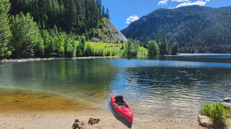 Painted Rocks Reservoir in Montana
