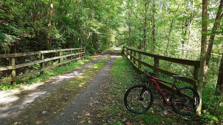 The Catharine Valley Trail, a 13.8-mile rail trail that connects Horseheads and Watkins Glen in the Finger Lakes region of New York