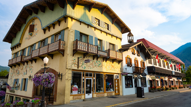 Bavarian-style buildings in Leavenworth