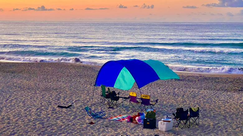 Emerald Isle Beach at sunset