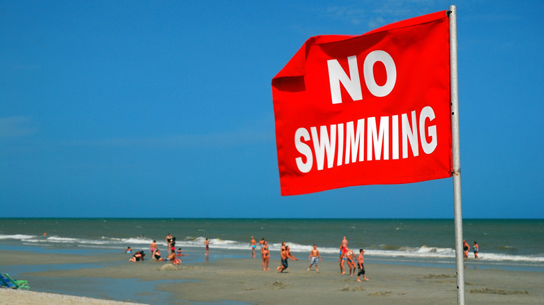 Warning sign at Myrtle Beach