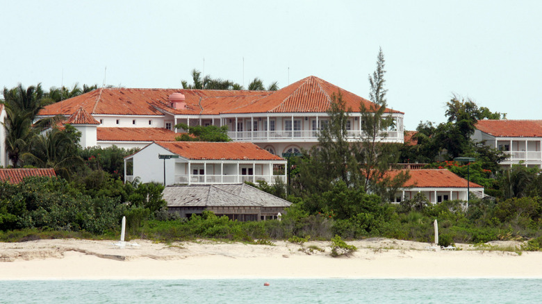 The exterior of the Parrot Cay resort in Turks and Caicos