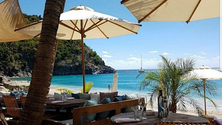 Shellona Beach Club outdoor area overlooking beach