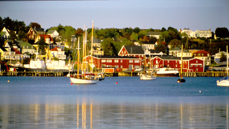 Colorful waterfront of Lunenburg, Nova Scotia, Canada