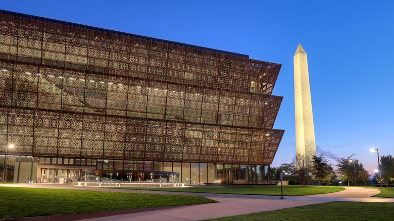 Exterior of the National Museum of African American History and Culture